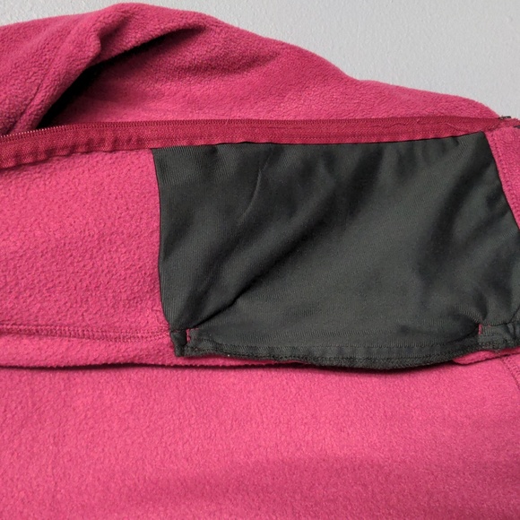 M pink columbia full zip up fleece jacket w collar zip pockets elastic cuffs hem - Picture 7 of 11